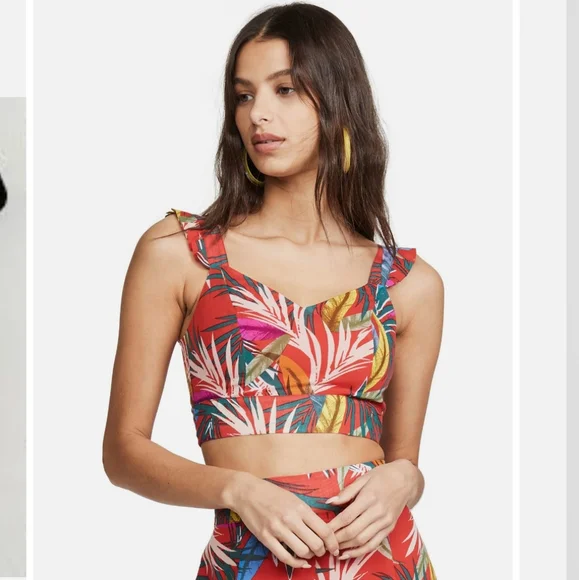 Red Carter Darcy Crop top - Picture 2 of 8